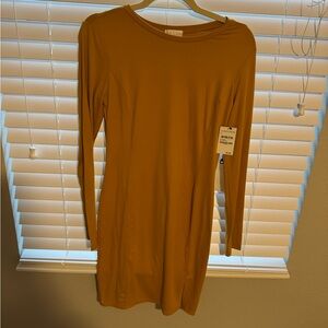 Leith long sleeve body-con dress